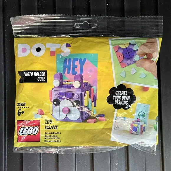 NEW Sealed LEGO DOTS Photo Holder Cube 30557 - Purple Bunny - Picture 1 of 2